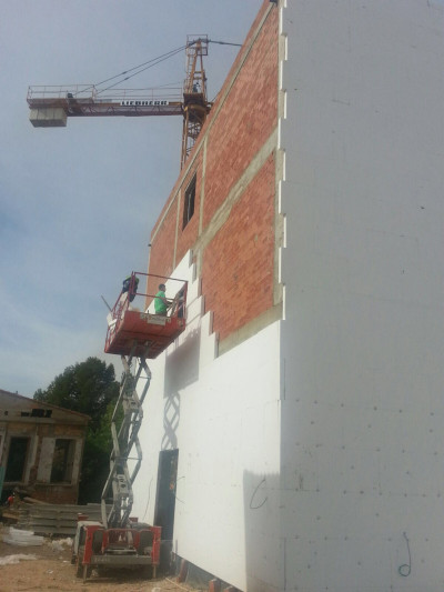 Sistema SATE en fachada